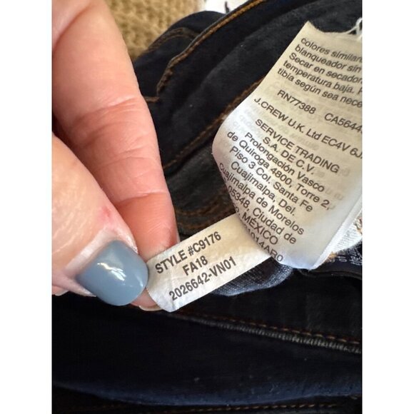 J. Crew Mercantile Skinny Dark Wash Jeans Women 26W x 28L Denim Casual Classic - Picture 12 of 12